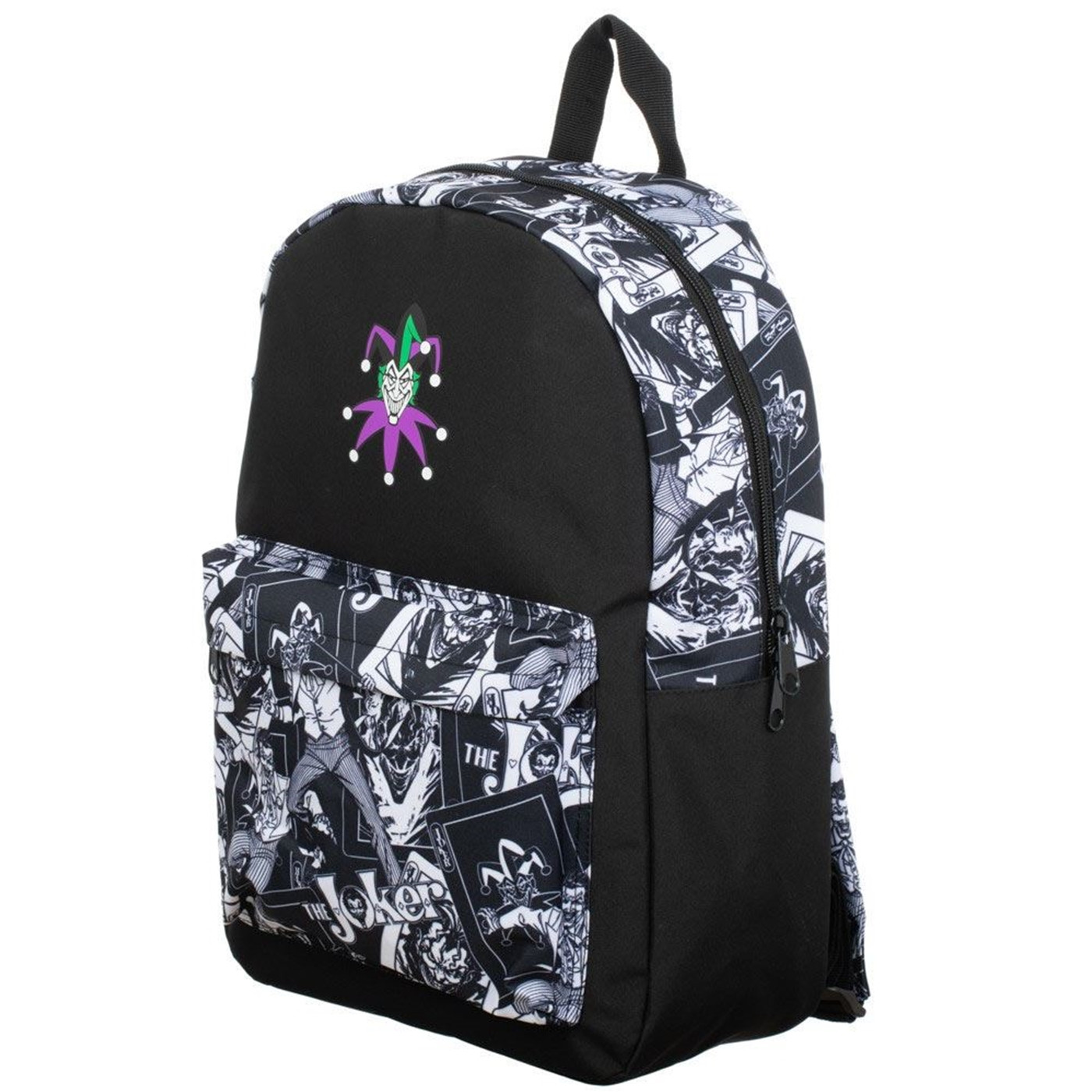 Joker Sublimated Panel Print Backpack, Black
