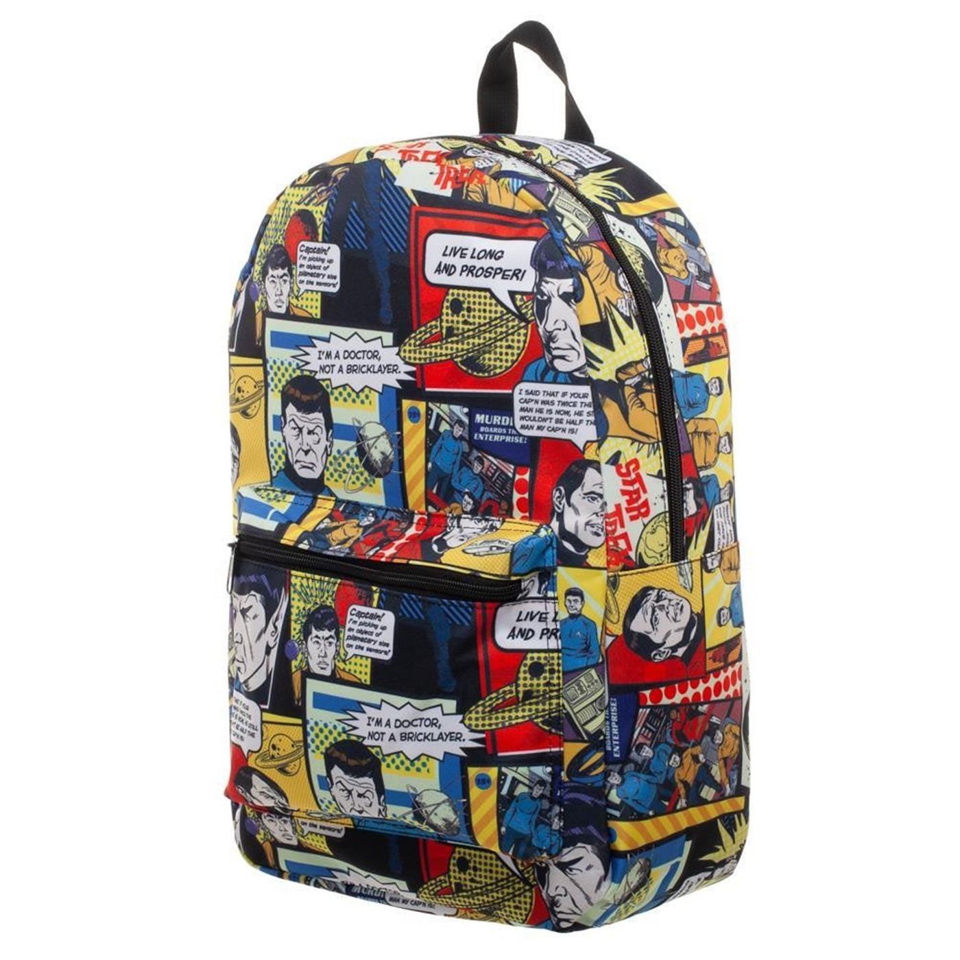 Star Trek All Over Print Comic Sublimated Backpack, Blue