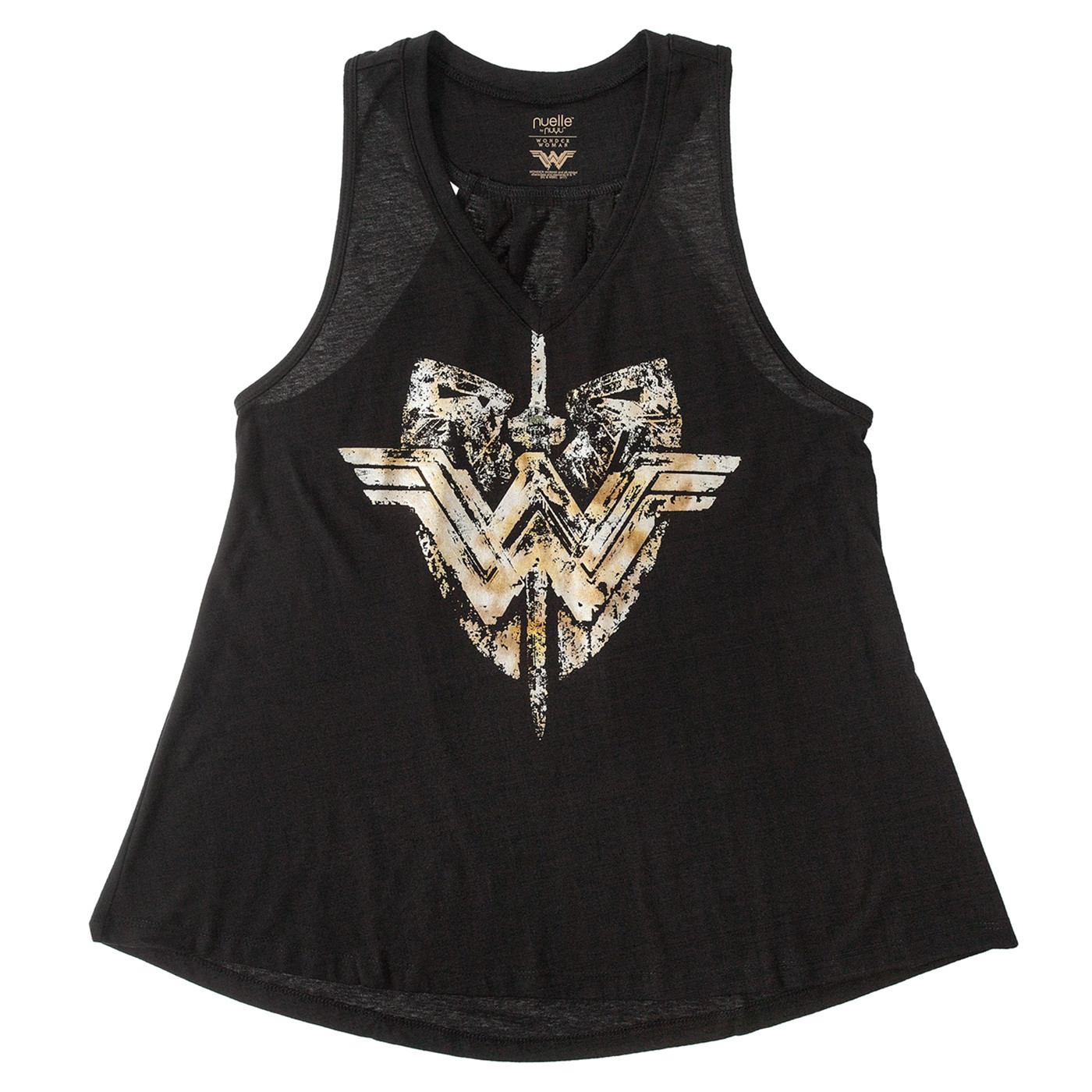 Wonder Woman Enlightened Dagger Shield Tank Top, Black