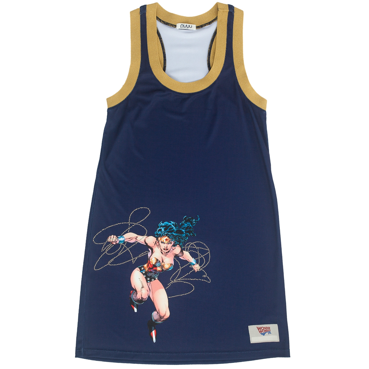 Wonder Woman Warrior Sporty Blue Tank Dress