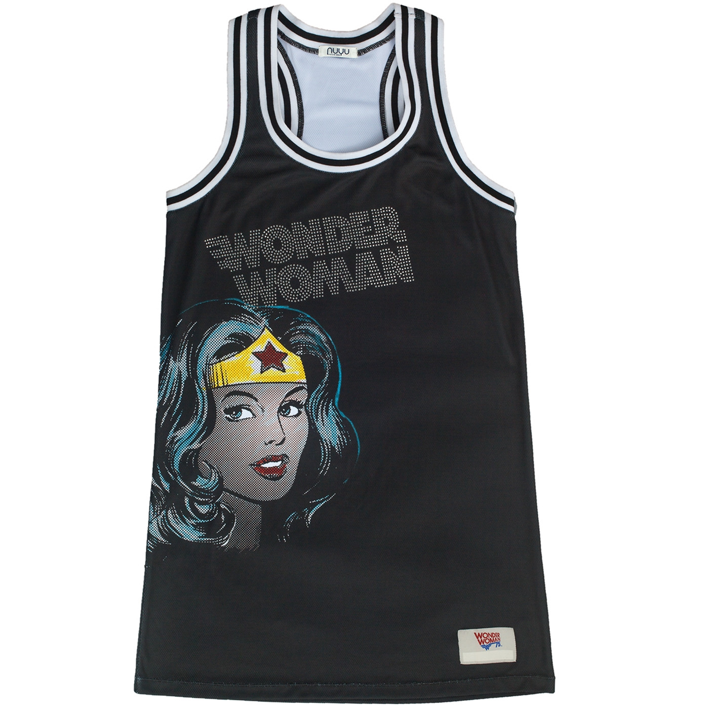 Wonder Woman Studded Racerback Tank Dress