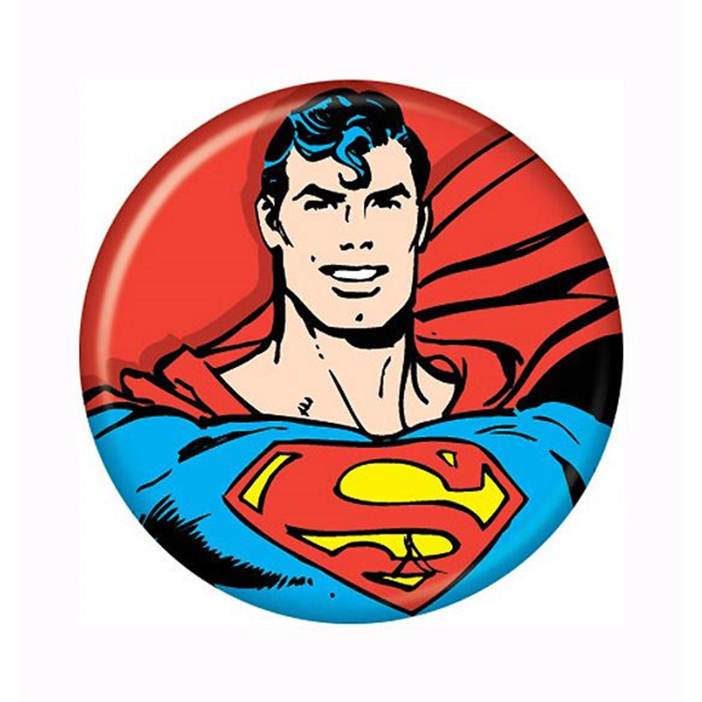 Superman Button Pose, White