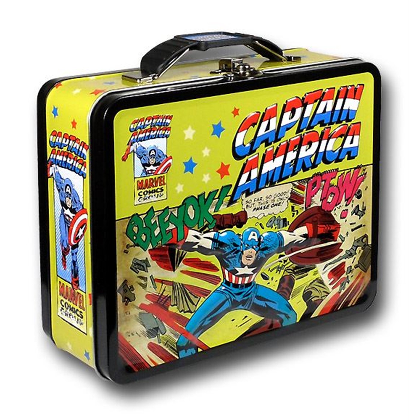 Captain America Kirby PTOW! Embossed Lunchbox