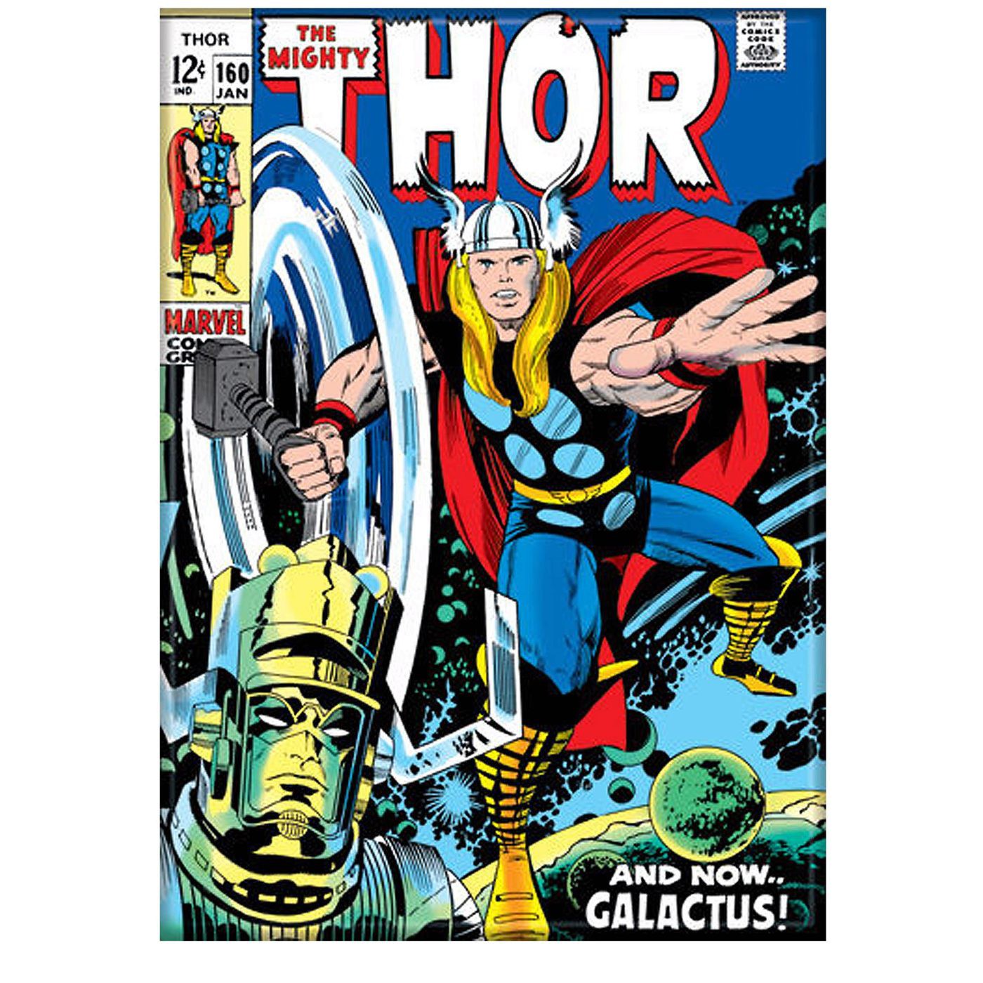 Thor Issue #160 Comic Cover Magnet, Multi-Color
