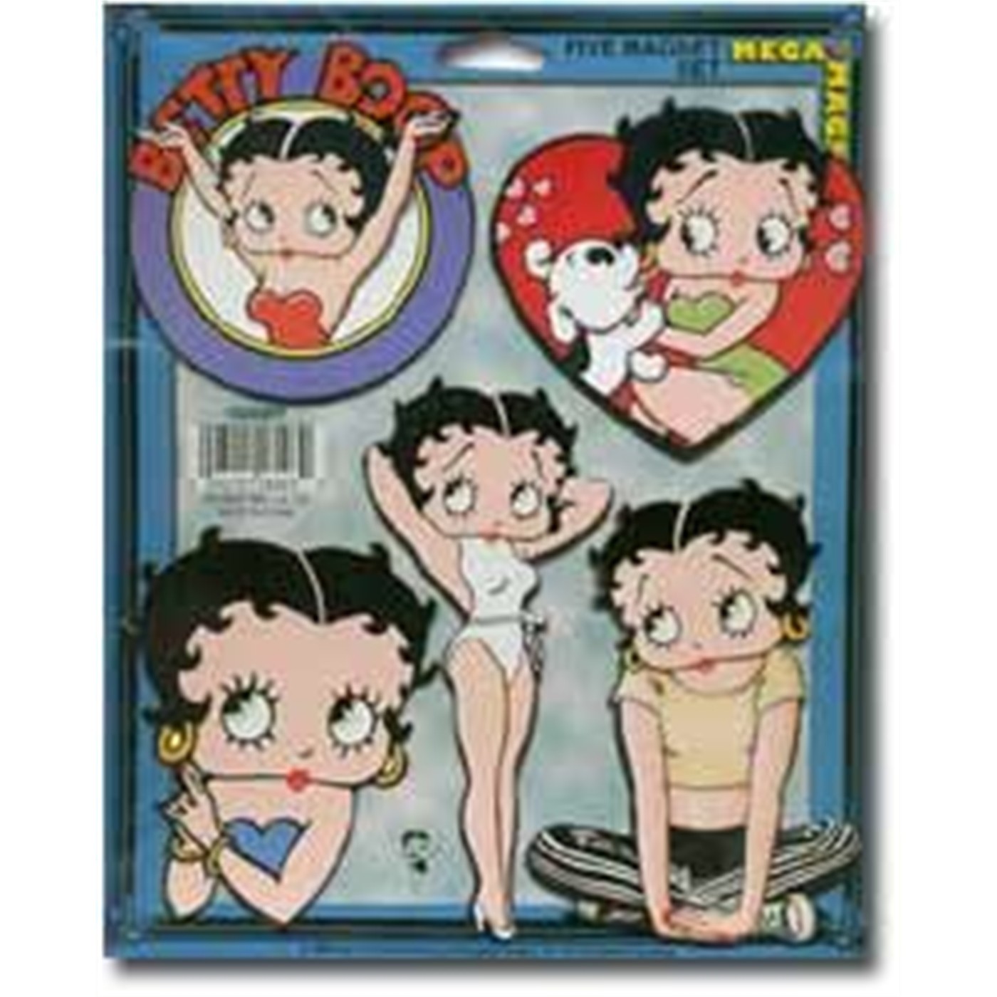 Betty Boop Magnet Set: Five Pack