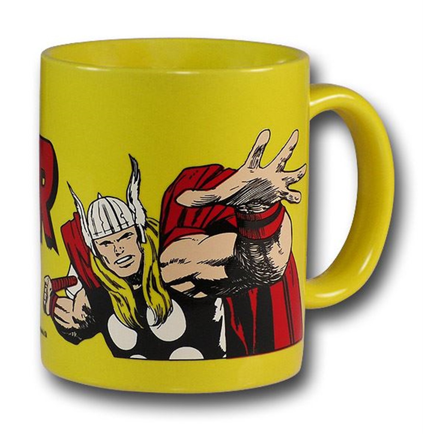 Thor Yellow Ceramic Mug Of Friggin' Power!, Yellow