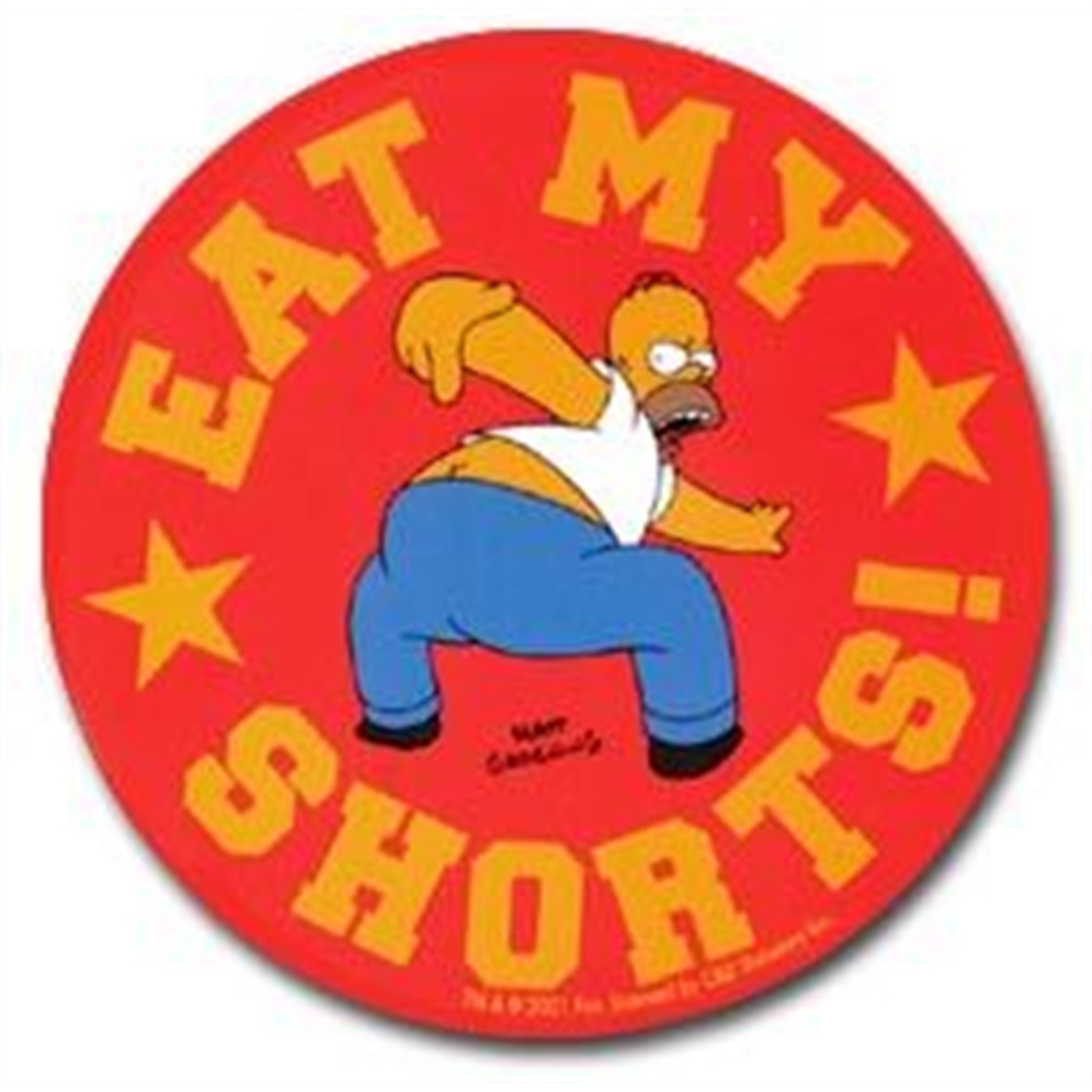 The Simpsons Sticker: Eat Homers Shorts