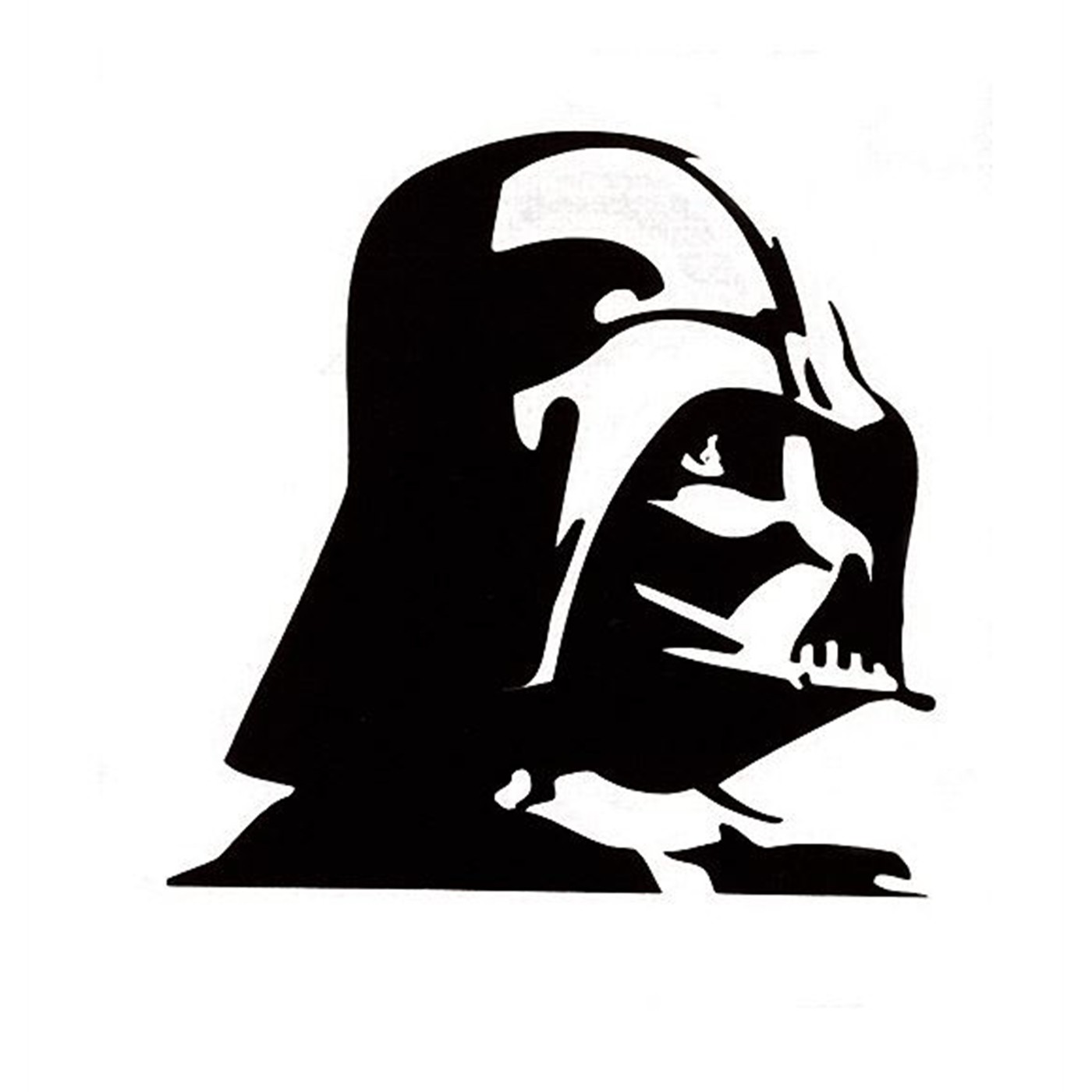 Star Wars Darth Vader Sticker- Black