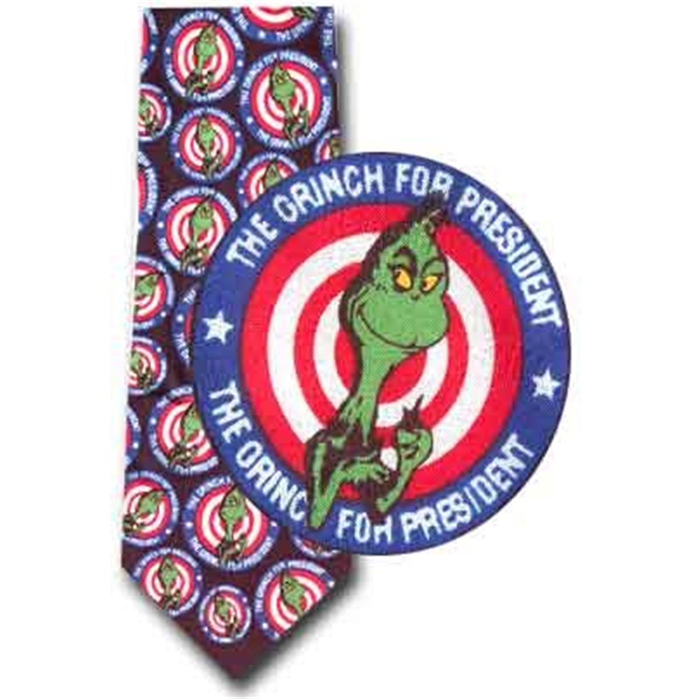 Dr. Seuss Tie: Grinch for President