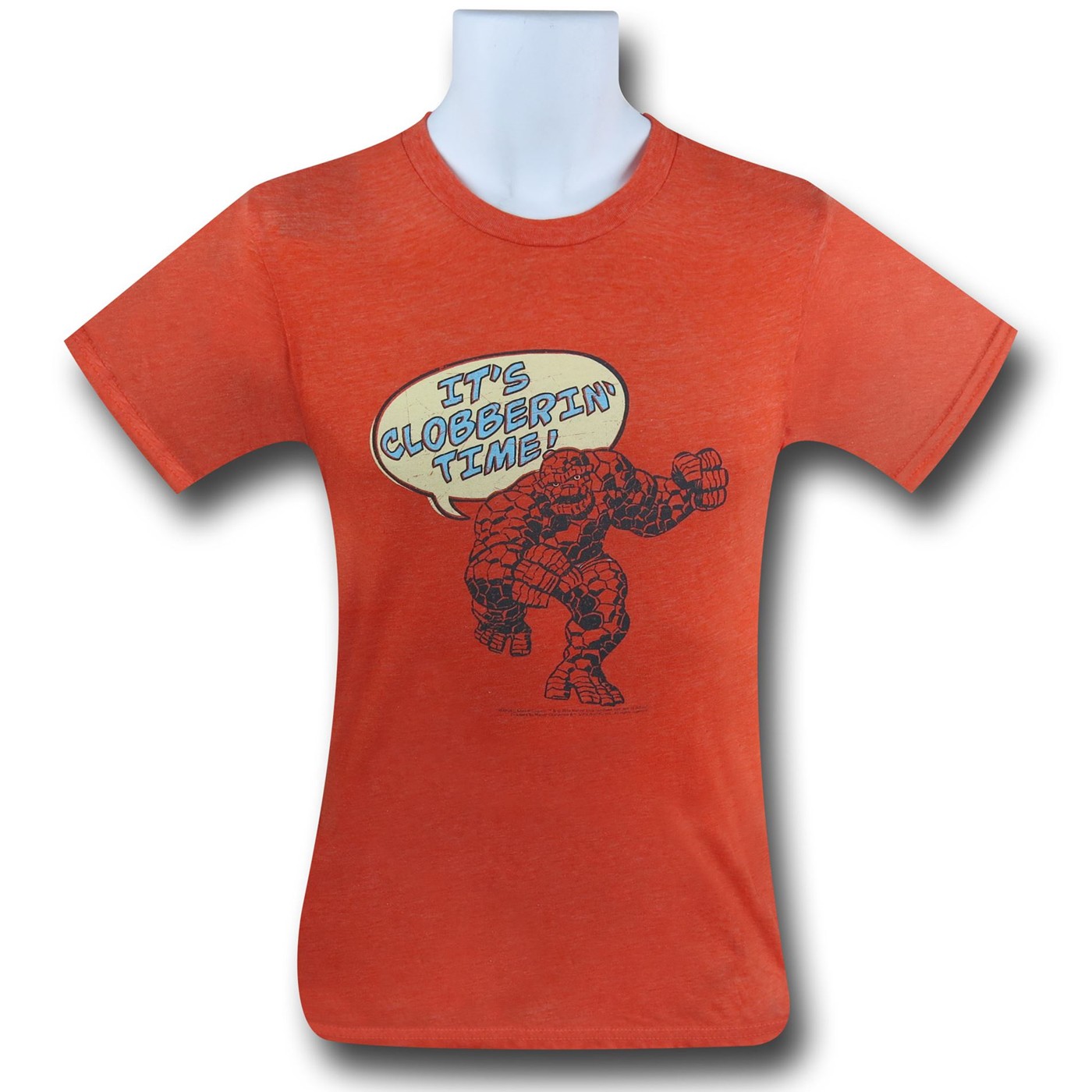 Fantastic Four Thing Clobber (30 Single) T-Shirt, Orange