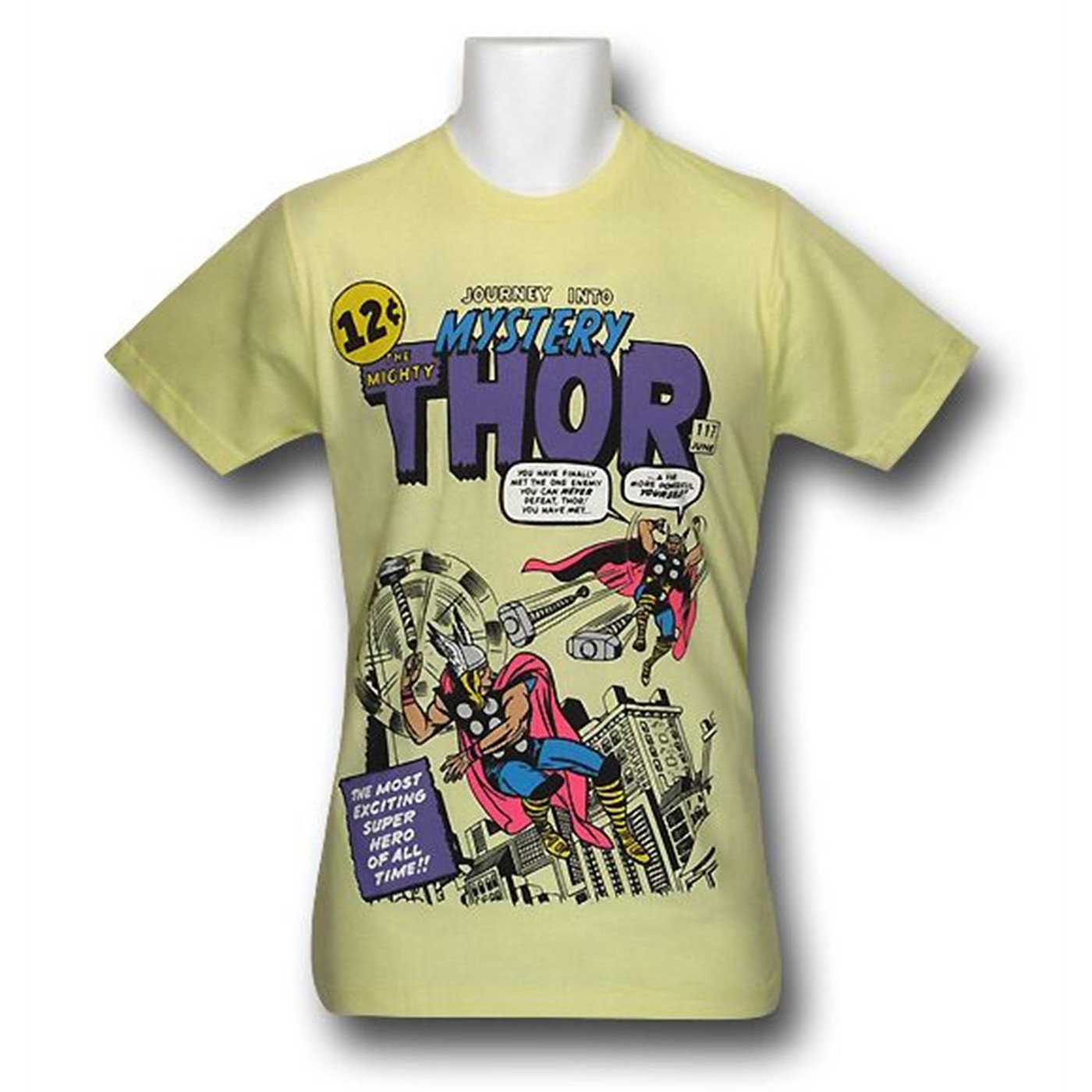 Thor Journey into Mystery Issue 117 30 Single T-Shirt, Yellow