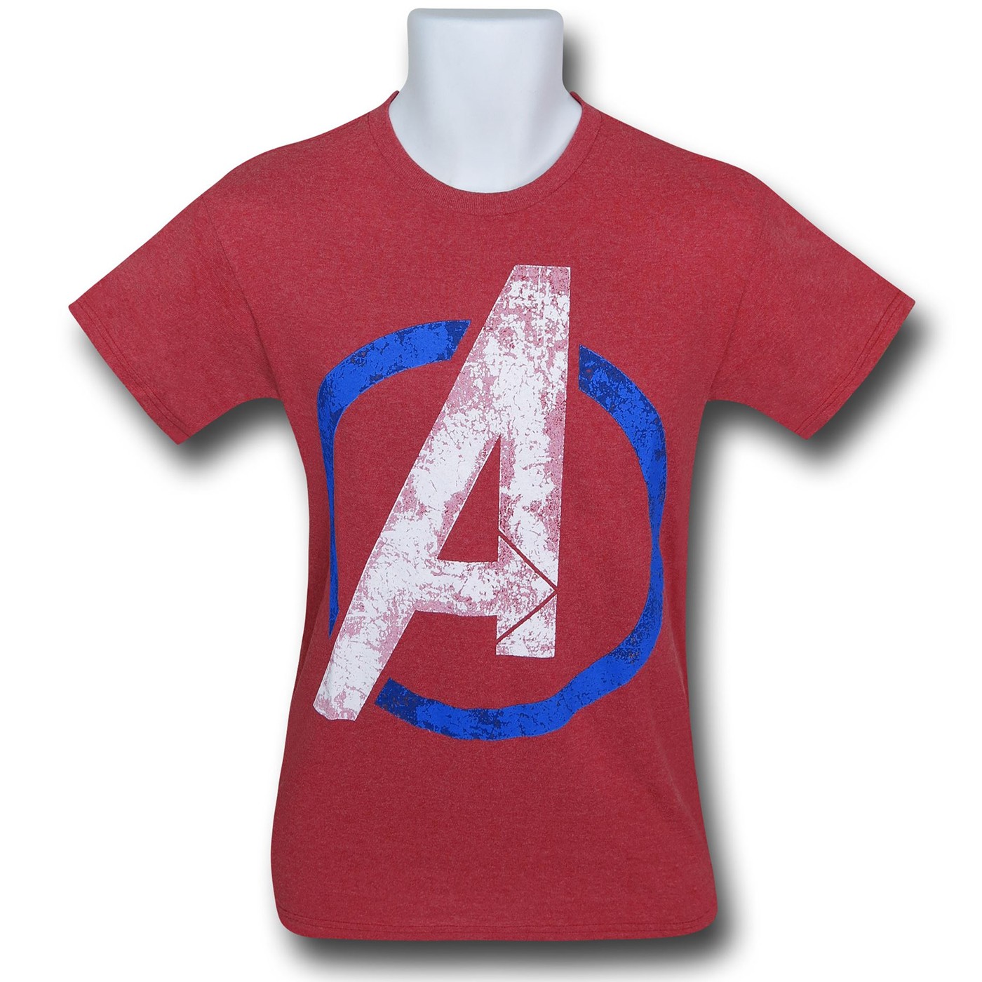 Avengers Symbol Red Heather T-Shirt, Red