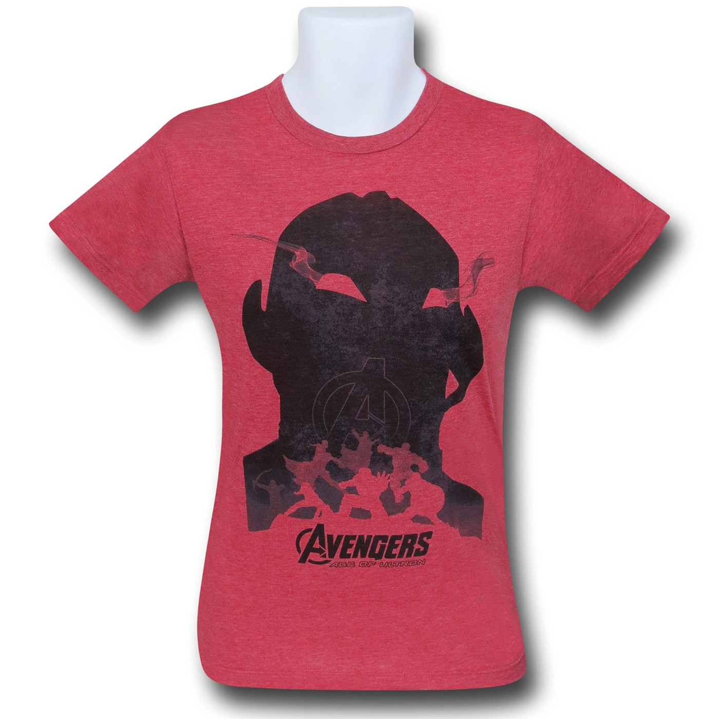 Avengers Age of Ultron Shadow 30 Single T-Shirt, Red