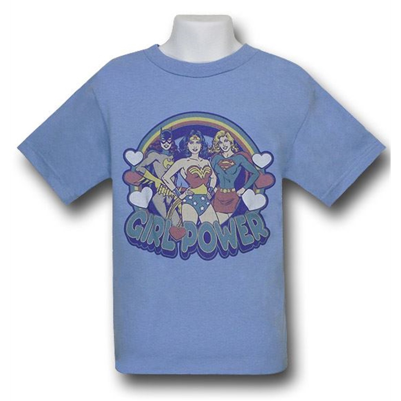 DC Girl-Power Kids Rainbow T-Shirt, Blue