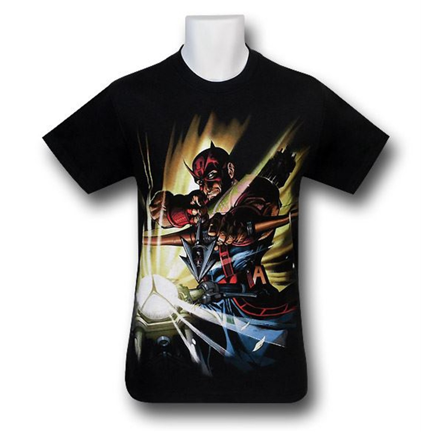 Hawkeye Cycle Shooter T-Shirt, Black