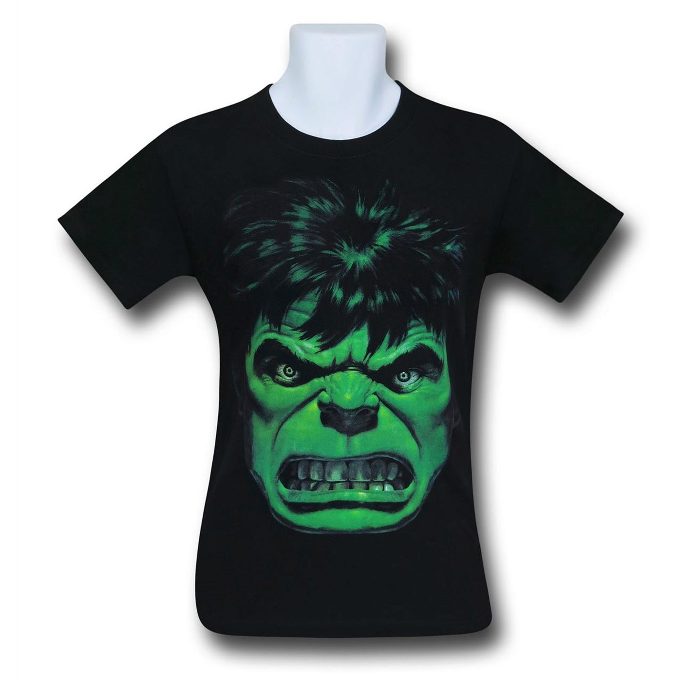 HULK 'GIMME GREEN PIE' Angry Face T-Shirt, Black