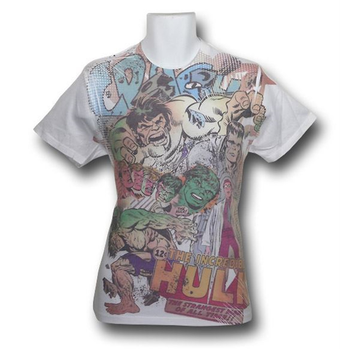 Hulk Classic Metamorphosis Sublimated T-Shirt, White