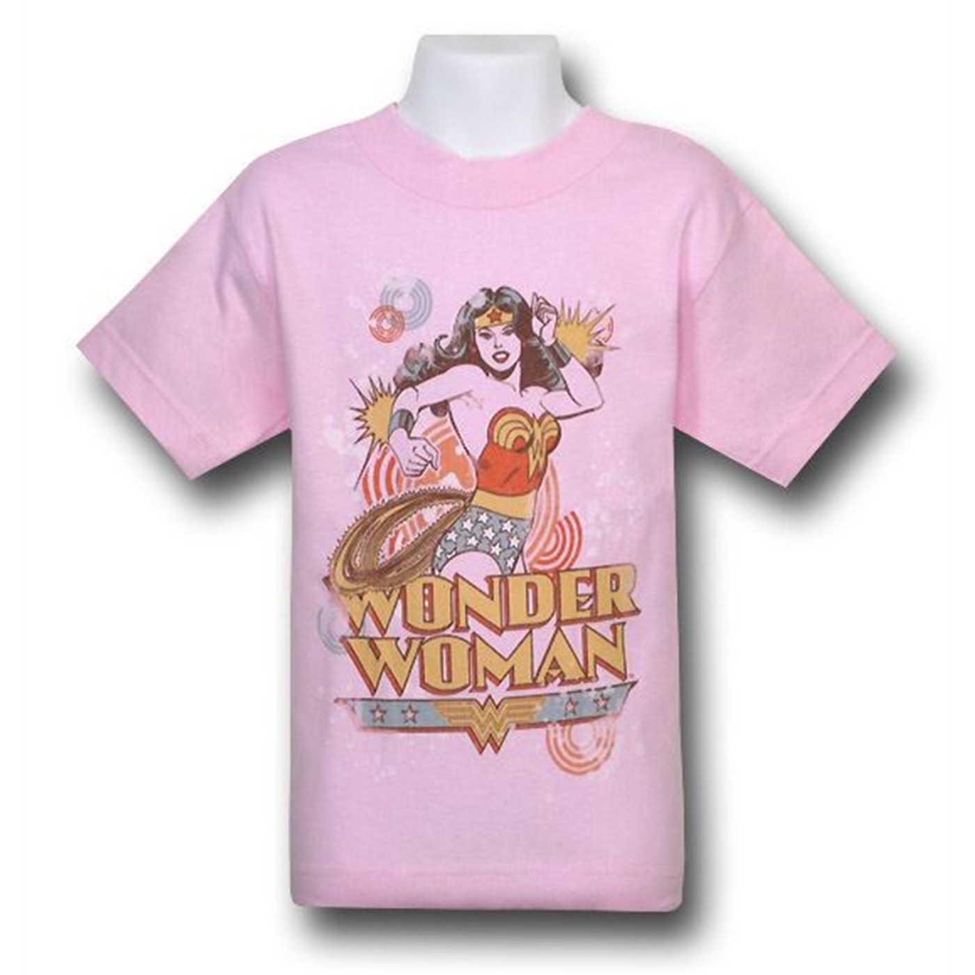 Wonder Woman Pink Bling Kids T-Shirt, Pink