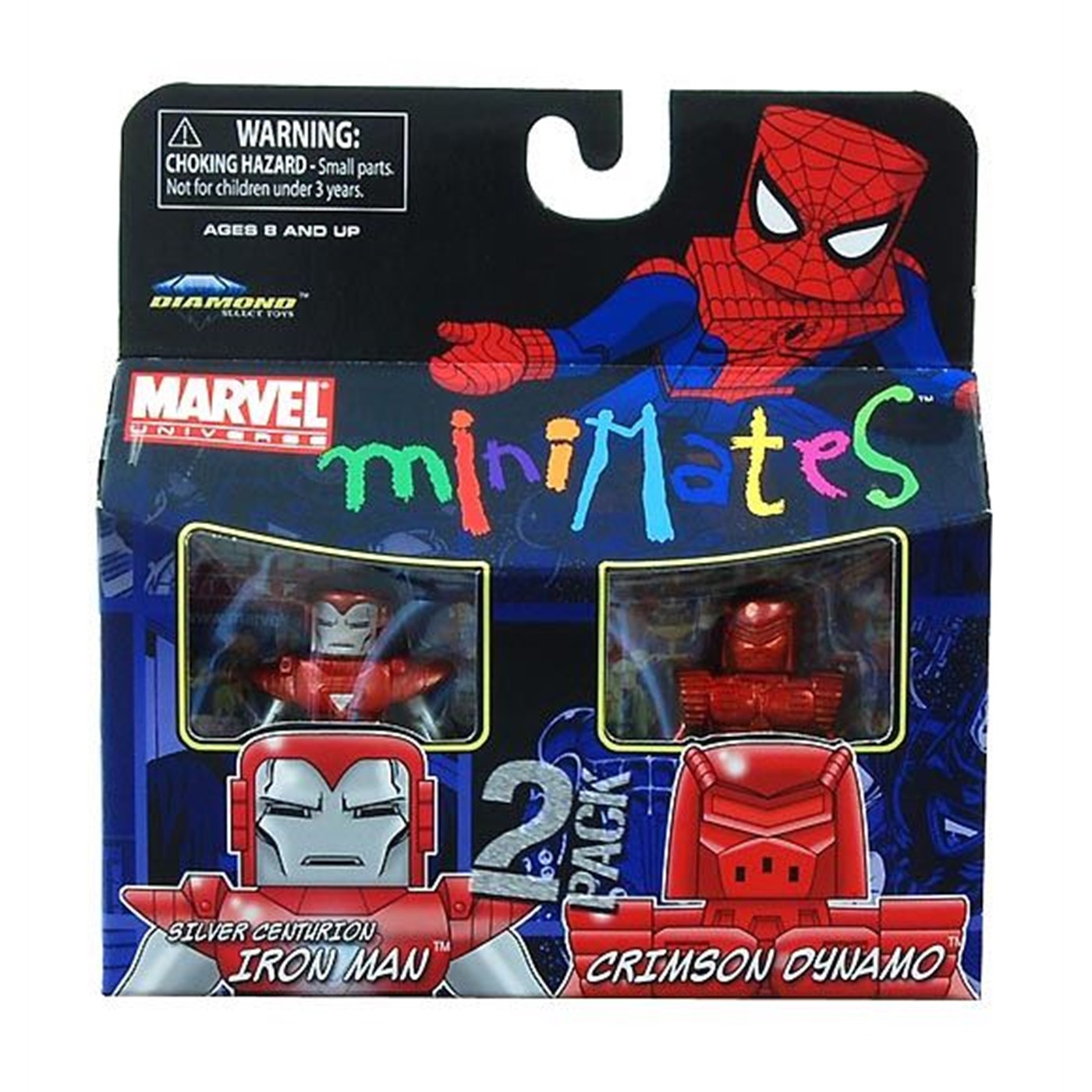 Silver Centurion Iron Man and Crimson Dynamo Minimates