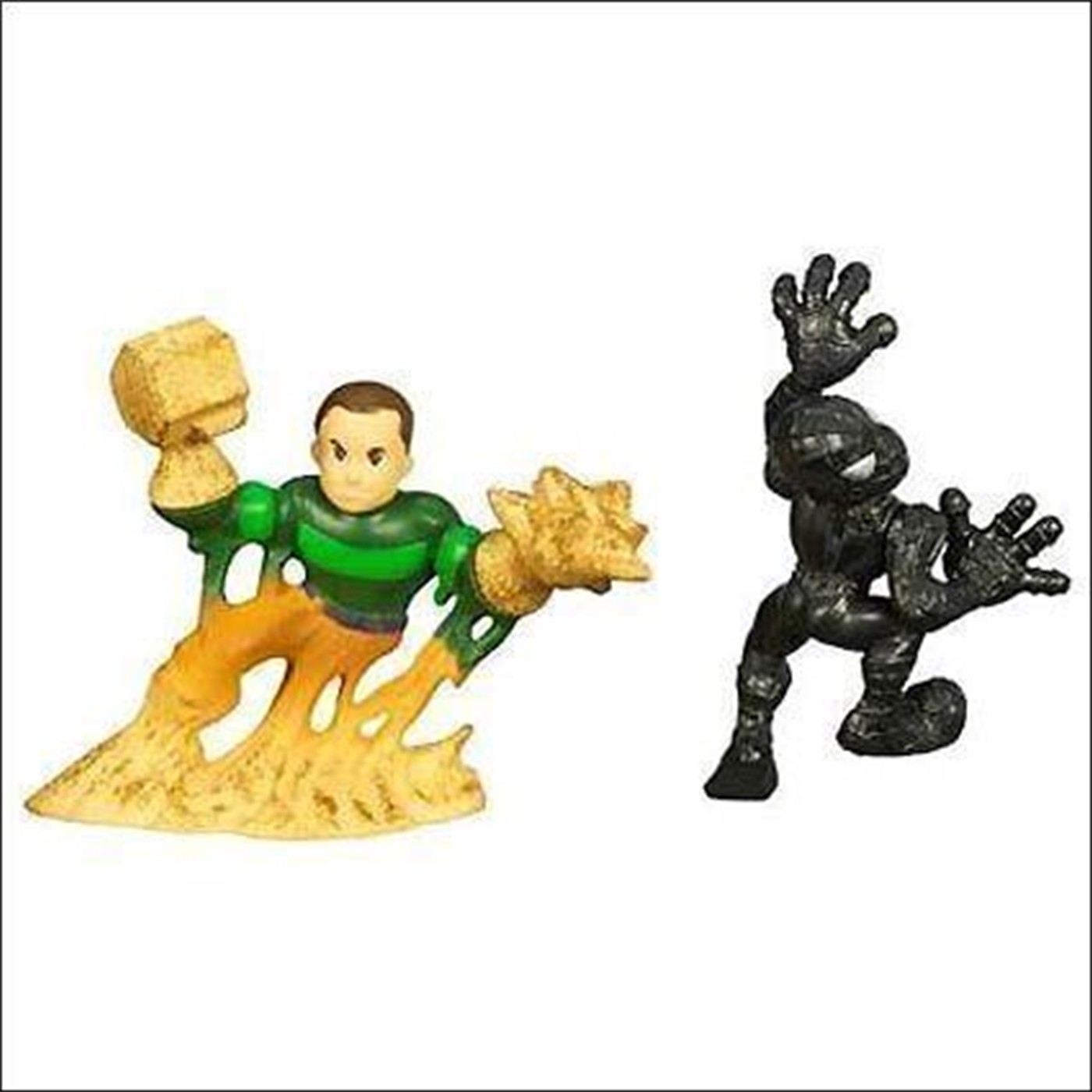 Superhero Squad Spiderman Sandman Action Figure Pair