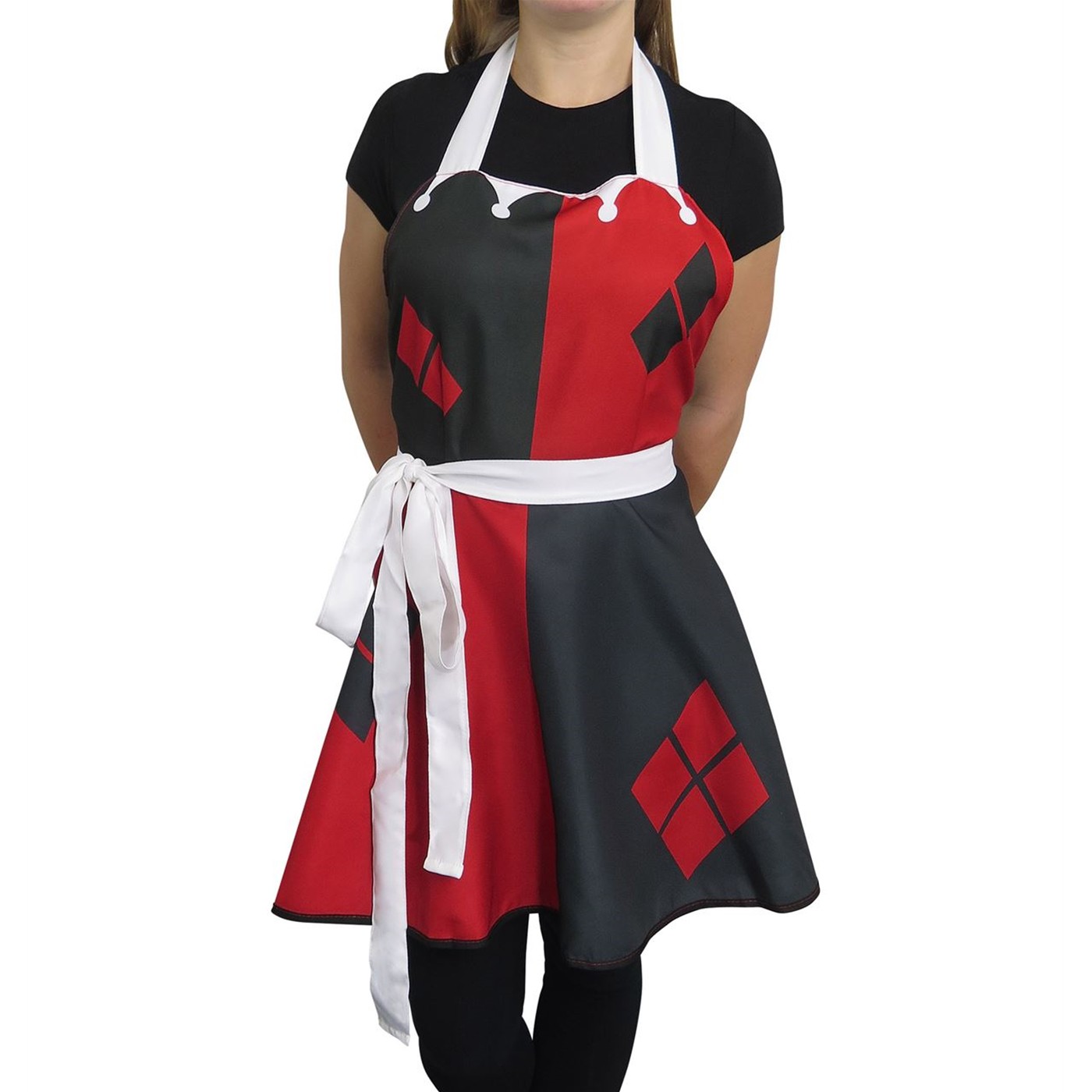 Harley Quinn Fashion Apron, Red