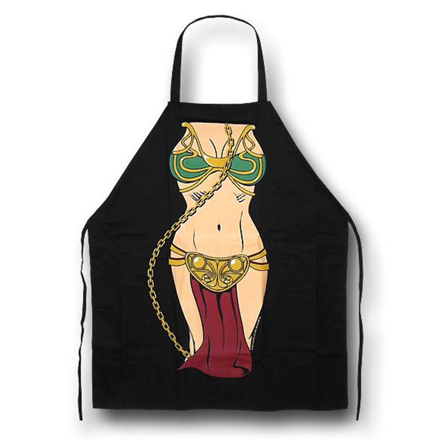 Star Wars Princess Leia Figure Cooking Apron, Black