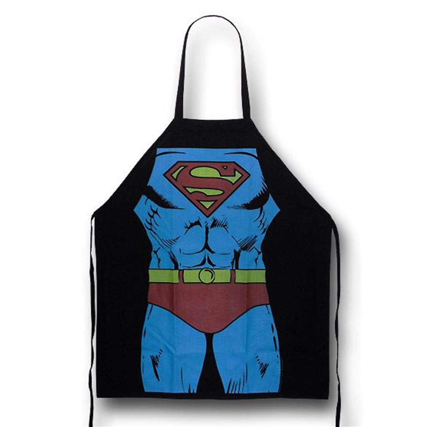Superman Figure Cooking Apron, Black