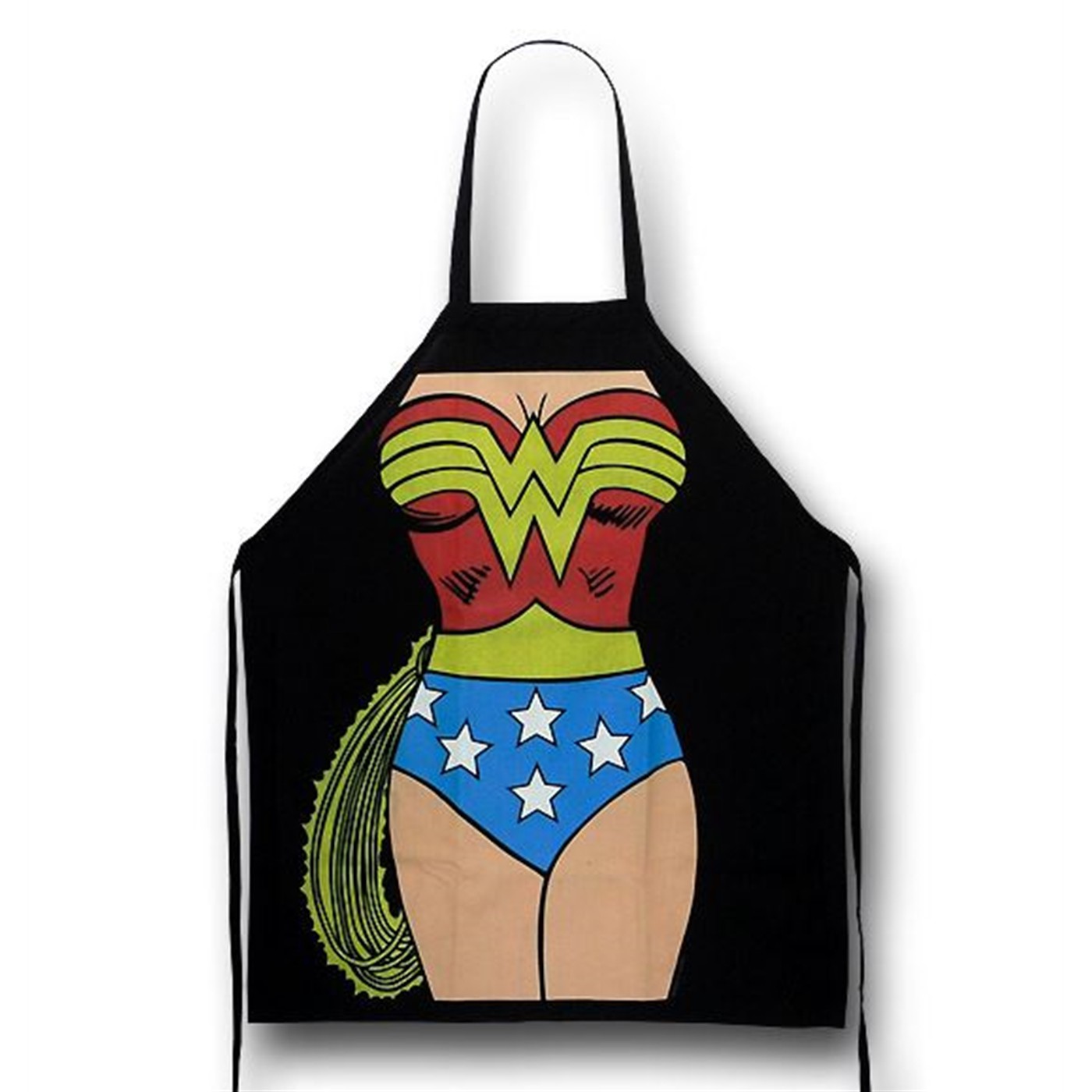 Wonder Woman Figure Cooking Apron, Black