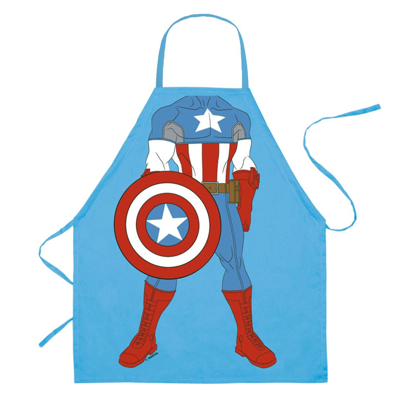 Captain America Kids Cooking Apron, Blue