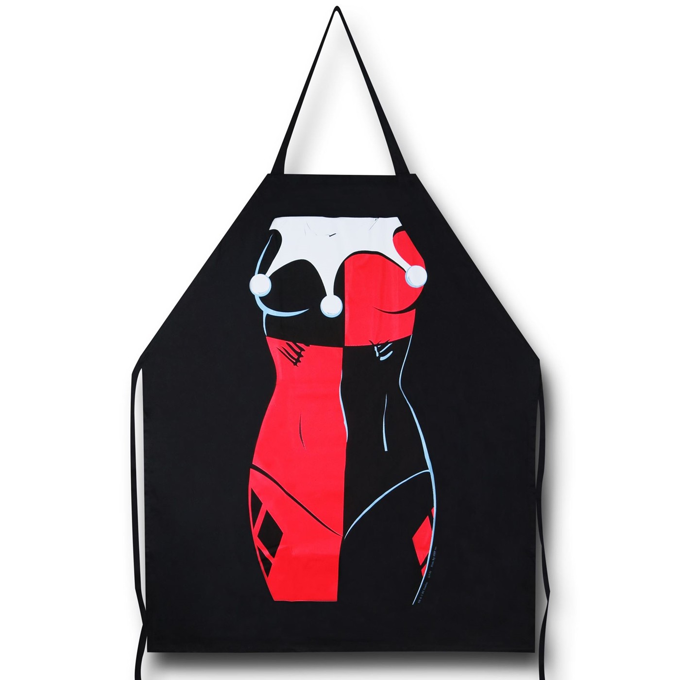 Harley Quinn Figure Cooking Apron, Black