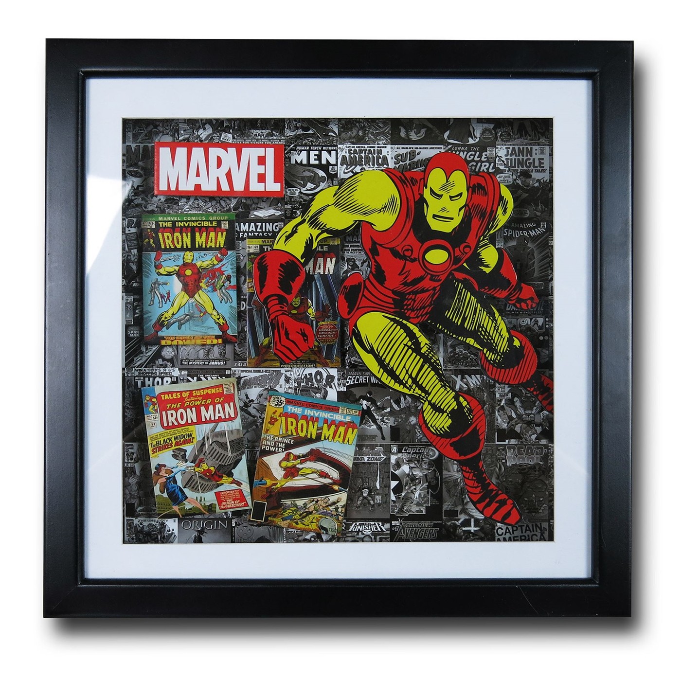 Iron Man Artwork Shadow Box, Red