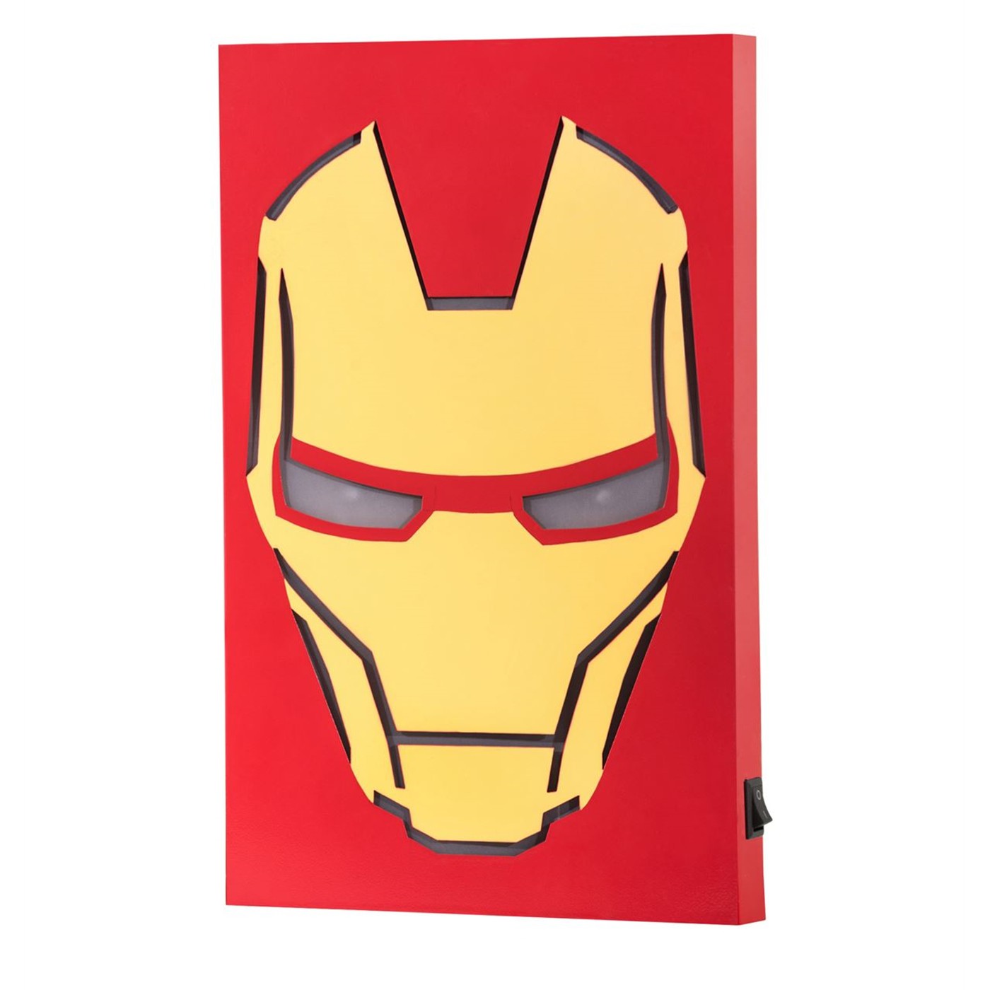 Iron Man Minimalist LED MDF Box Art, Red