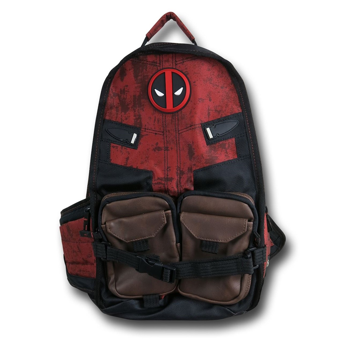 Deadpool Symbol Laptop Backpack, Red