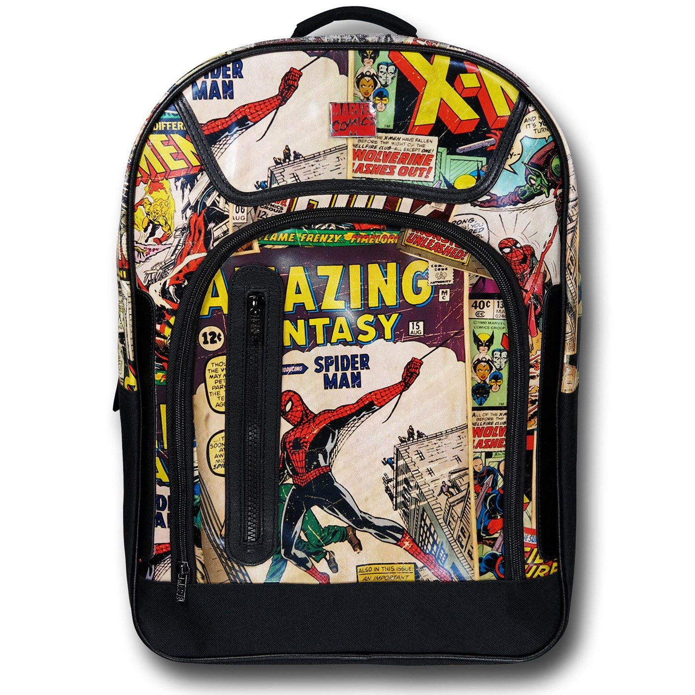 Marvel Classic Cover Mosaic Back Pack, Black