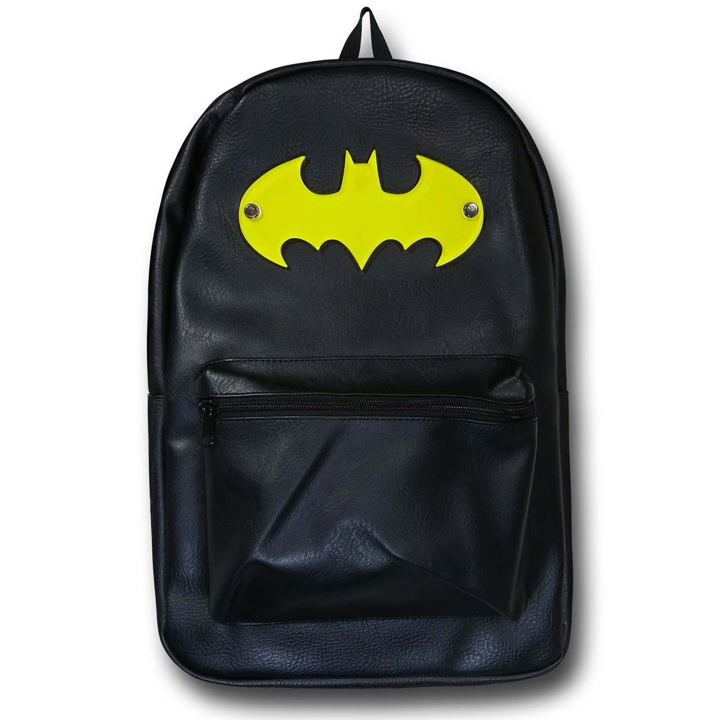 Batman Yellow Symbol Black Backpack, Black