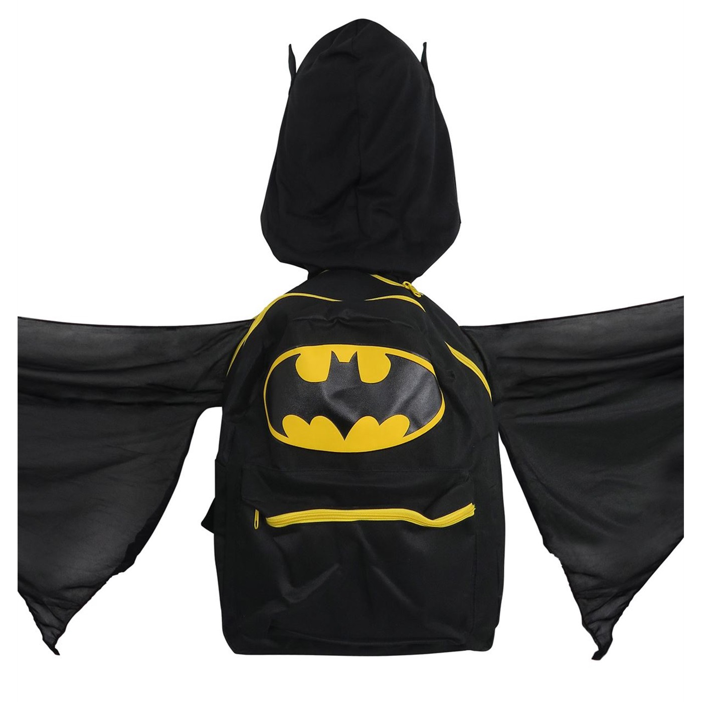 Batman Winged Black Backpack, Black