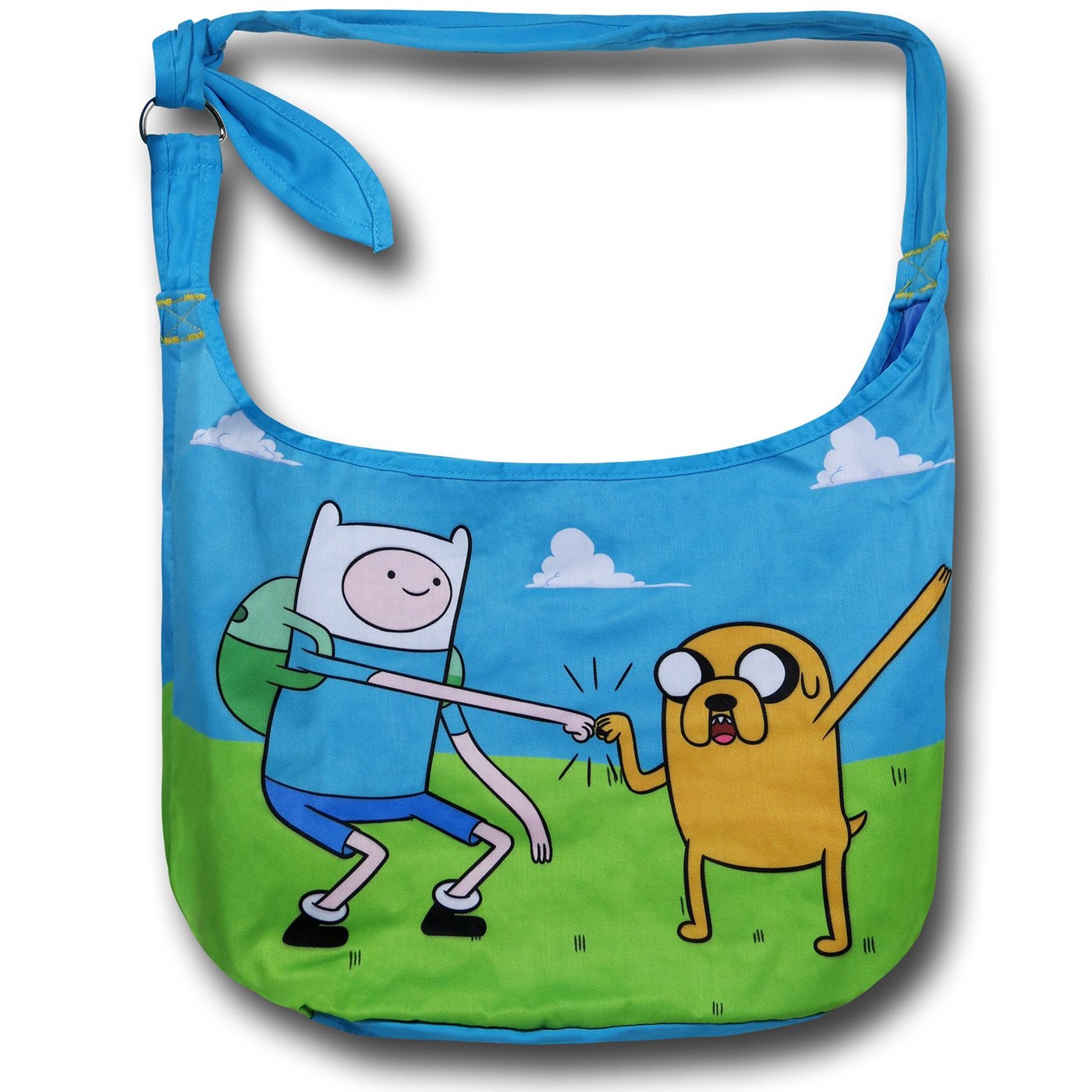 Adventure Time Sublimated Print Hobo Bag, Blue