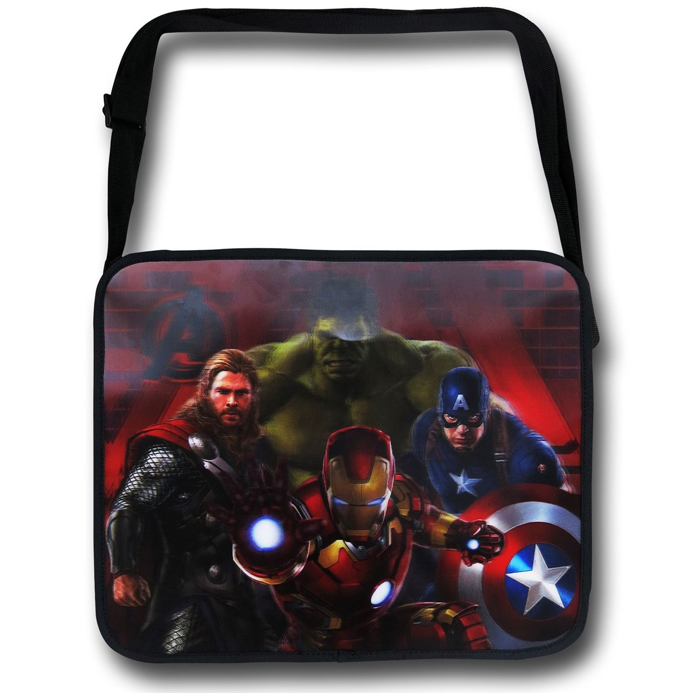 Avengers Age of Ultron Messenger Bag, Black