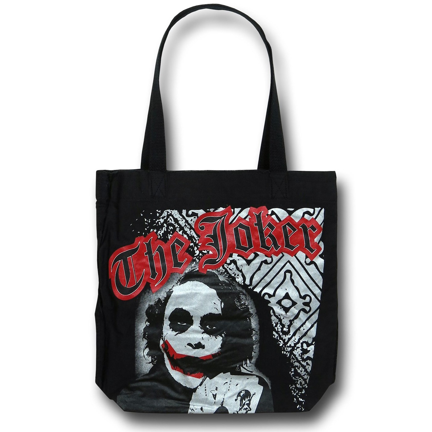 Batman Dark Knight Canvas Joker Tote Bag, Black