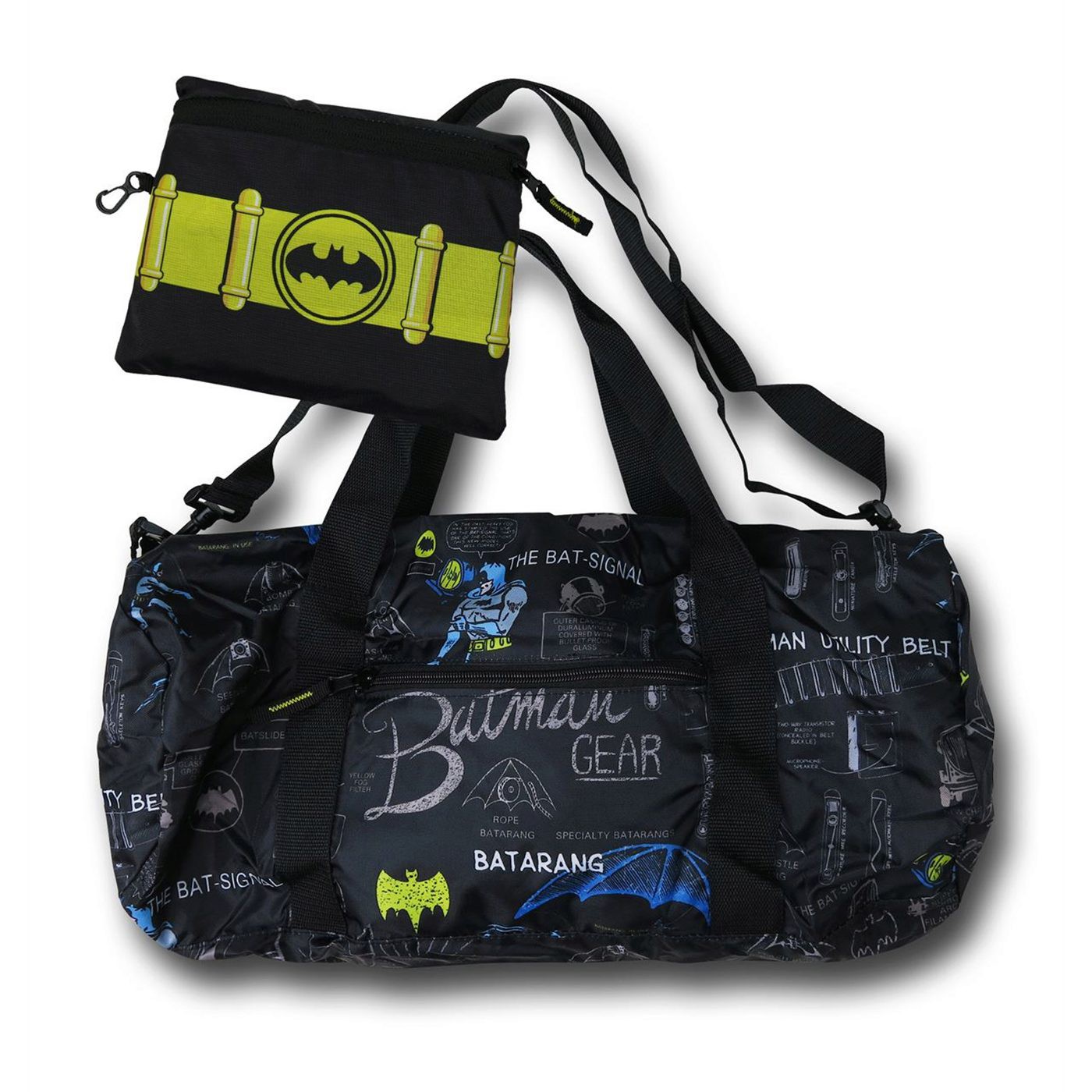 Batman Duffle Bag, Black