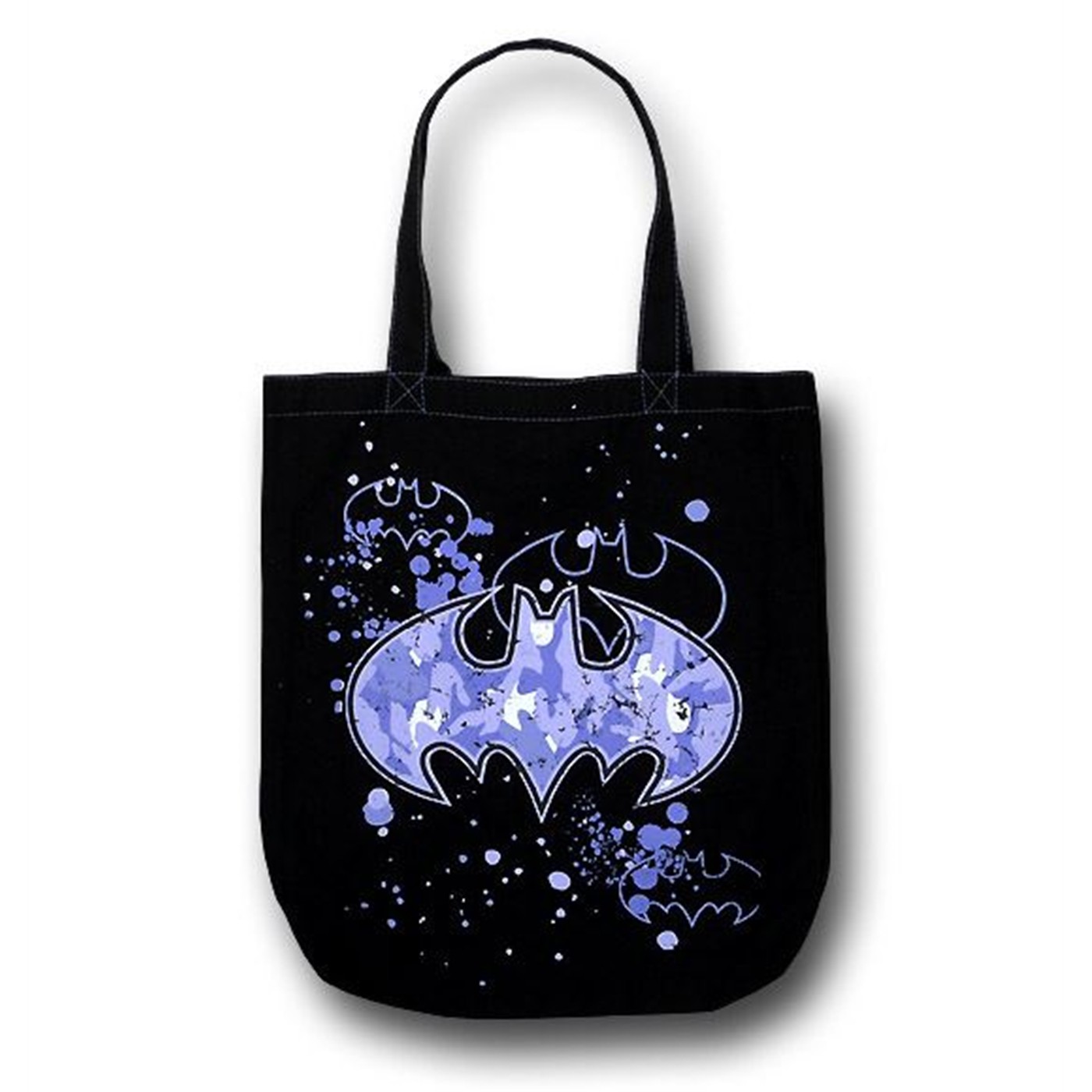 Batgirl Splatter Symbol Black Handbag, Black