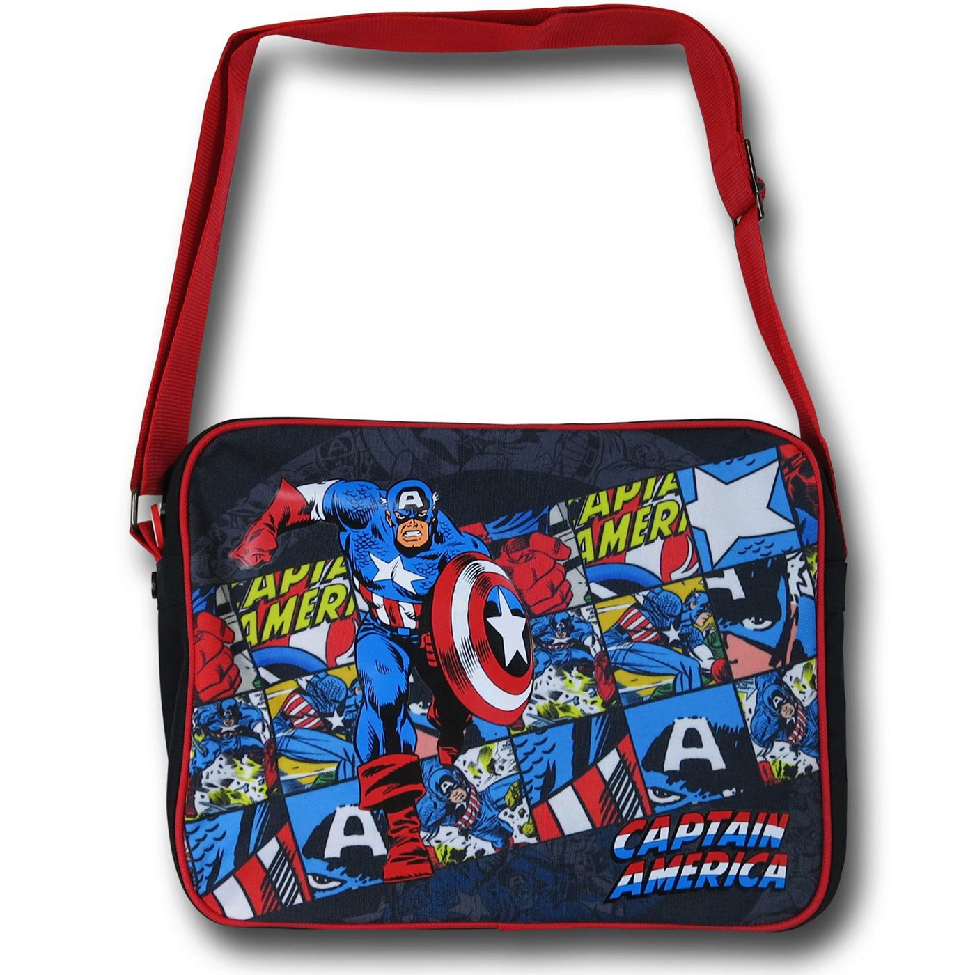Captain America American Hero Messenger Bag, Black