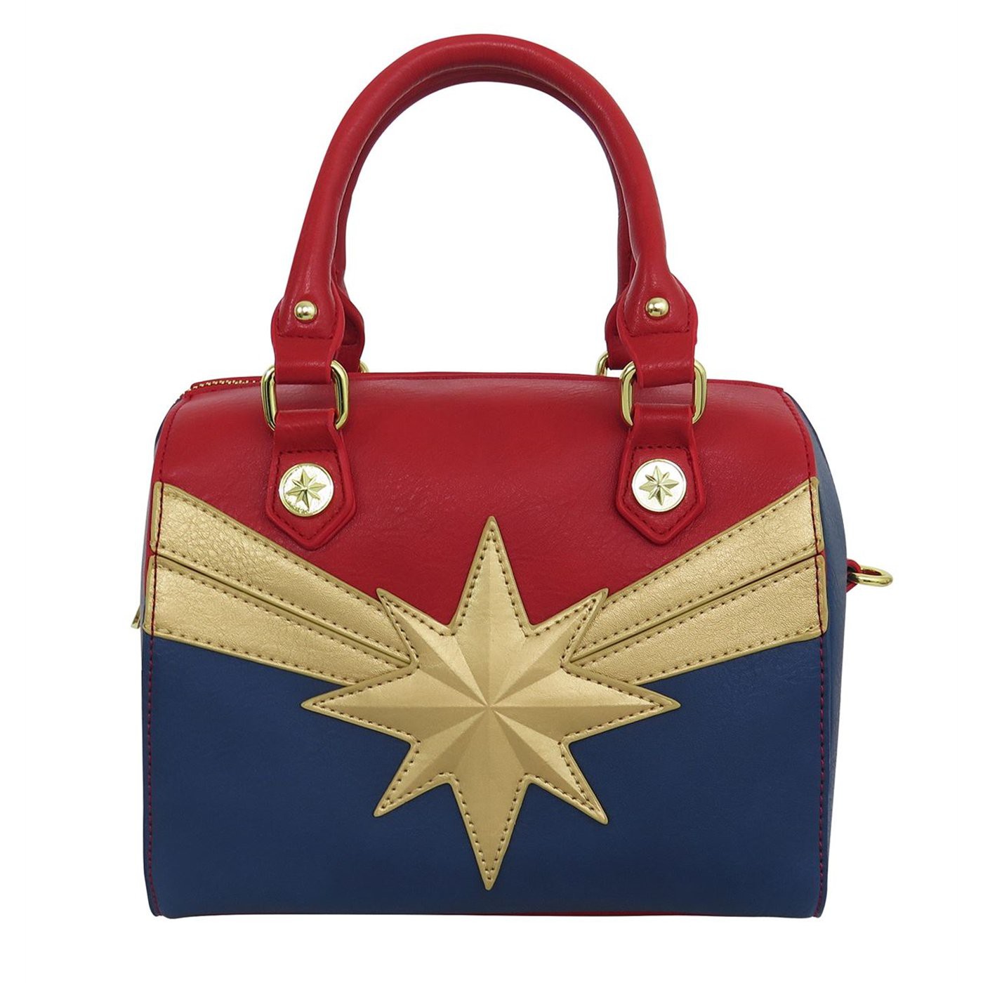 Captain Marvel Costume Loungefly Crossbody Handbag, Blue
