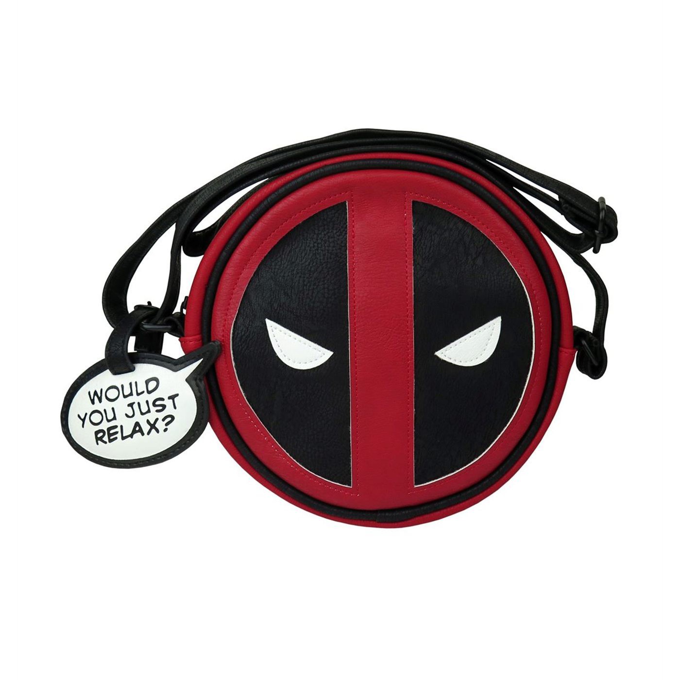 Deadpool Faux Leather Loungefly Cross Body Handbag, Red