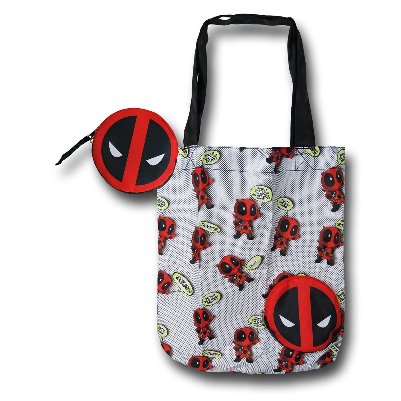 Deadpool Packable Tote Bag, White