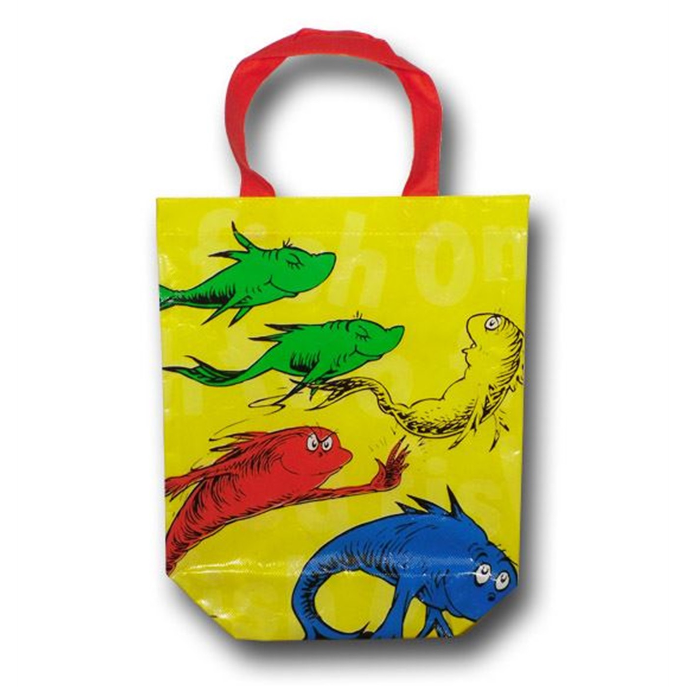 Dr. Seuss Shopper One Fish Two Fish Tote, Yellow