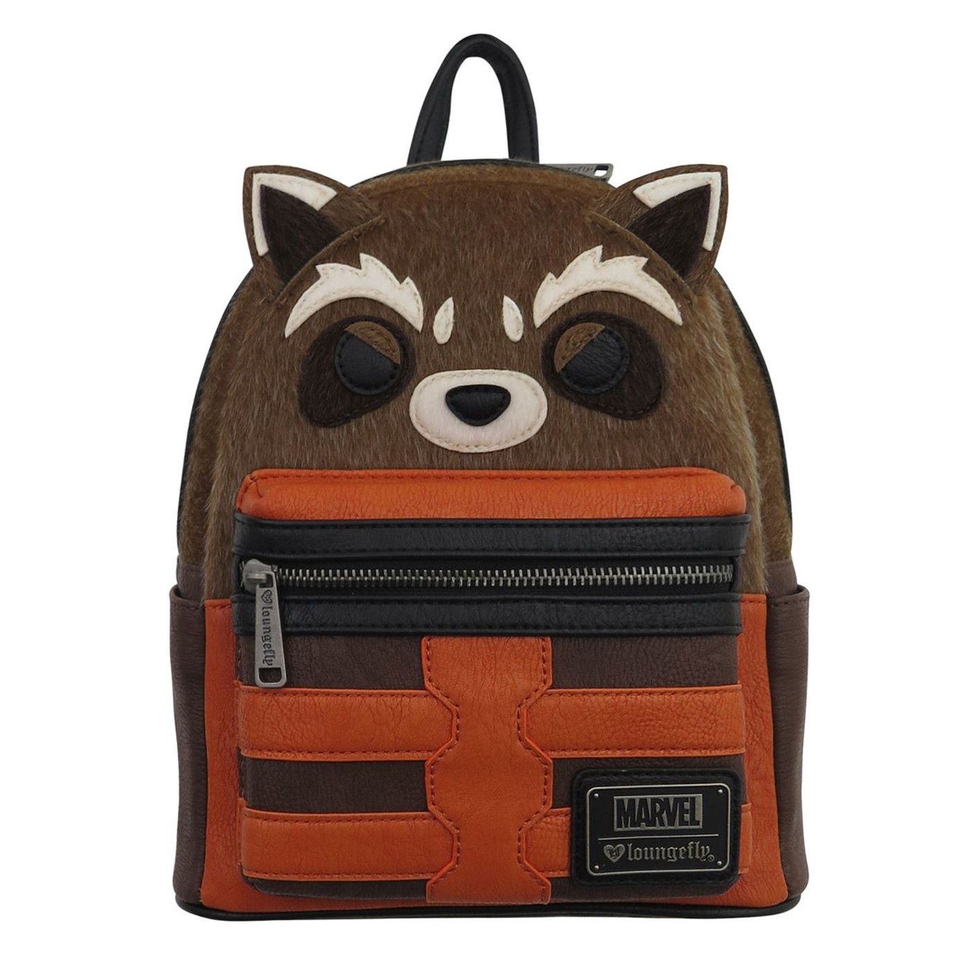 GOTG Rocket Raccoon Loungefly Mini Backpack, Beige