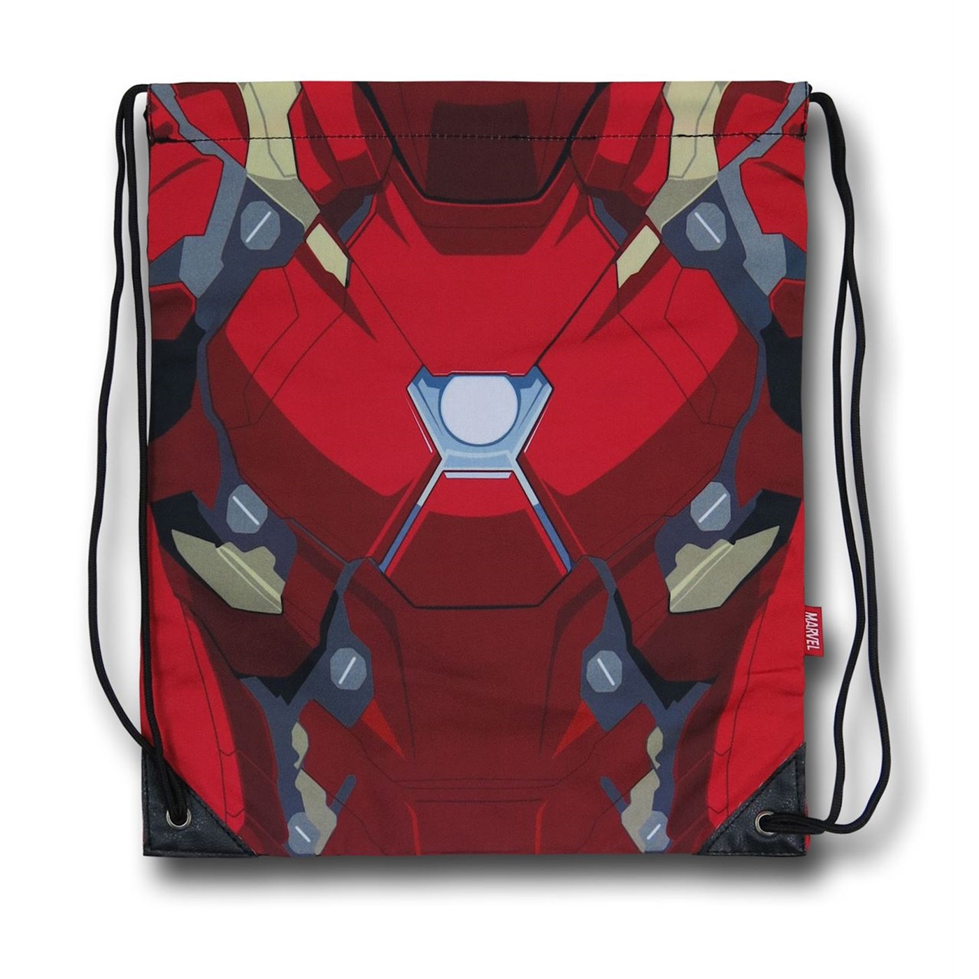 Iron Man Costume Drawstring Backpack, Red