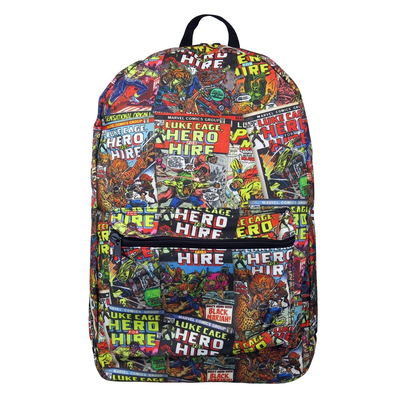 Luke Cage Comic Cover Mosaic Backpack, Black