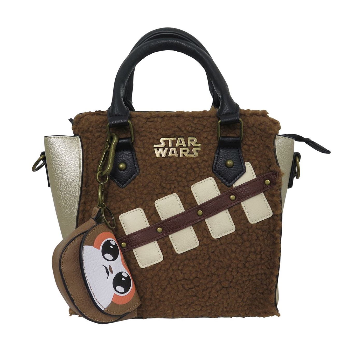 Star Wars Last Jedi Chewie & Porg Women's Mini Handbag, Brown